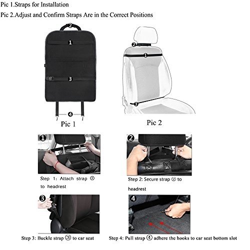 Organizer Auto, AresKo Auto Esstisch Rückenlehnenschutz Auto Touch Screen Tablet Halterung für Kin