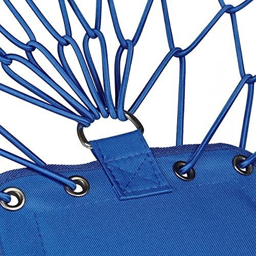 Relaxdays Bungee Stuhl WEBSTER, elastisch, Faltbar, bis 100 kg, Seitentasche, Outdoor Gartenstuhl, K