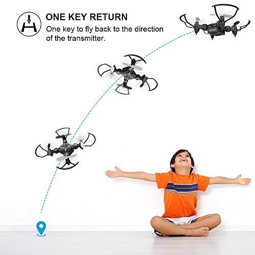 TENKER SKYRACER - Faltbare Mini Drohne mit Modus zum Beibehalt der Höhe & Kopflosmodus Taste zum St