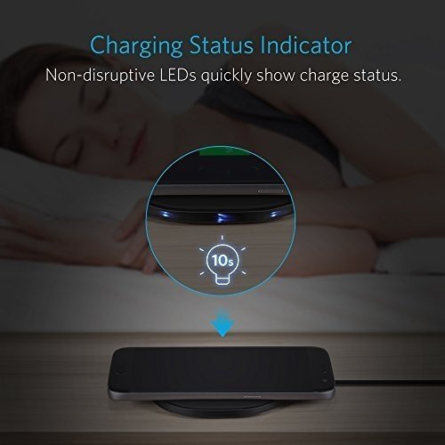 Anker 10W Fast Wireless Charger Drahtlose Induktive, Ladegerät für Samsung S7 / S6 / Edge / Plus /