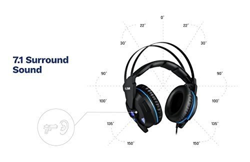 KLIM IMPACT - Gaming Headset und Mikro (USB) - 7.1 Surround-Sound   Isolation