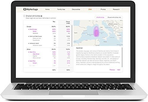 MyHeritage DNA-Test-Kit – Genetischer Herkunfts- und Ethnizitätstest