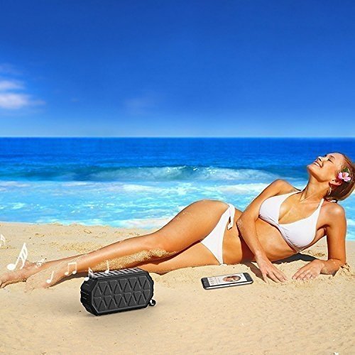 ToHayie Bluetooth Lautsprecher Wasserdicht,IPX6 Outdoor Tragbarer Lautsprecher,Mobiler Bluetooth 4.2
