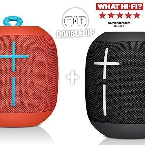 Ultimate Ears WonderBoom Bluetooth Lautsprecher (Wasserdicht mit doppeltem Anschluss) Phantom Black