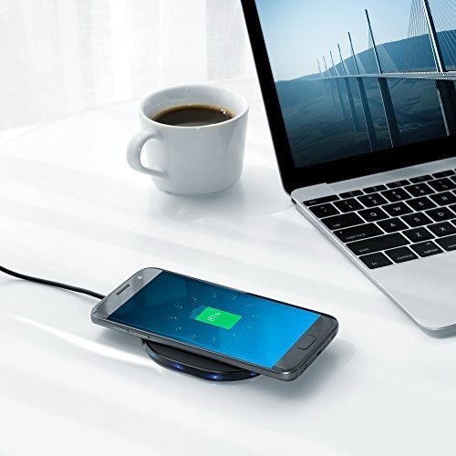 Anker 10W Fast Wireless Charger Drahtlose Induktive, Ladegerät für Samsung S7 / S6 / Edge / Plus /