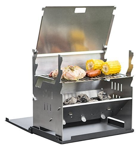 FENNEK GRILL, Tablet Grill, Laptop Grill, Holzkohle Grill, Outdoor Grill, Mobiler Grill, Camping Gri