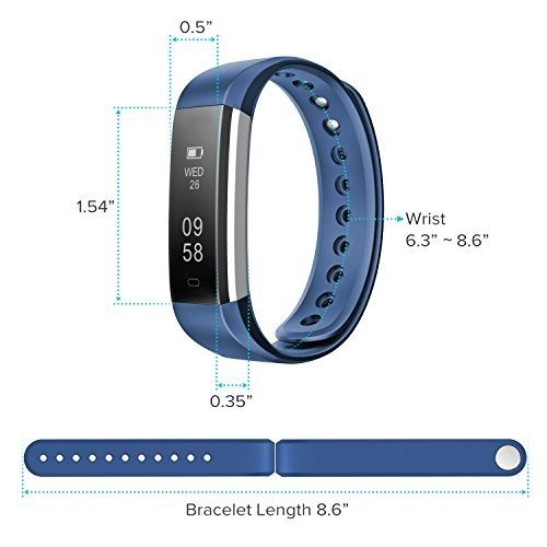 Fitness Tracker,Runme Fitnessarmband,kabelloses Bluetooth Armband,IP67 Wasserdichte, Aktivitätstrac