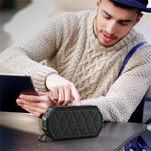 ToHayie Bluetooth Lautsprecher Wasserdicht,IPX6 Outdoor Tragbarer Lautsprecher,Mobiler Bluetooth 4.2