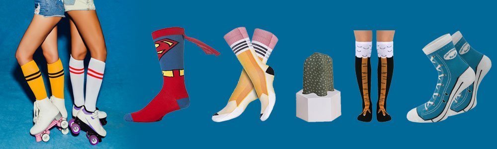 Socken Verrückte Märchenfiguren mit Einhorn Strümpfe Socken im 6er Set 