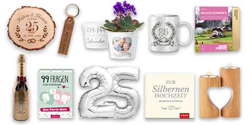 25 Geschenke zur Silberhochzeit