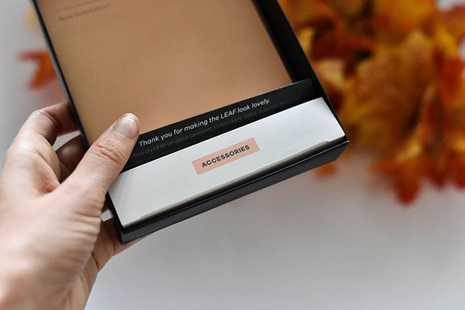 Schön verpackt sind auch die Accessoires.