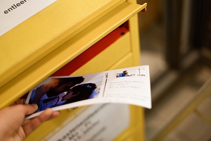 Jetzt heißt es nur noch: Adresse drauf’ und abschicken!