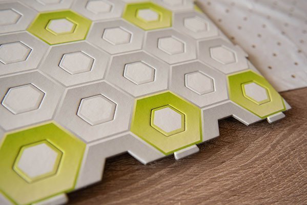 Die Bodenplatten sind sehr groß und flexibel einsetzbar.