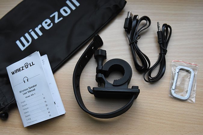 Mit dem mitgelieferten Zubehör ist der Wirezoll bestens ausgestattet.