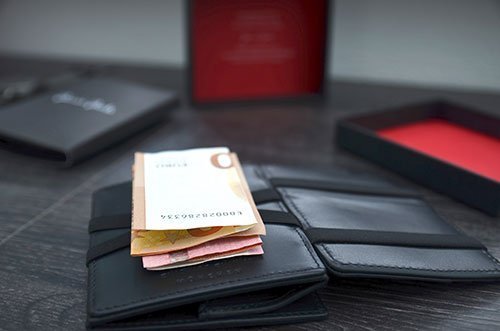 Geldscheine werden einfach nur aufgelegt