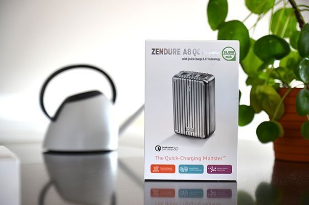 Die Zendure A8 Powerbank in ihrer Verpackung