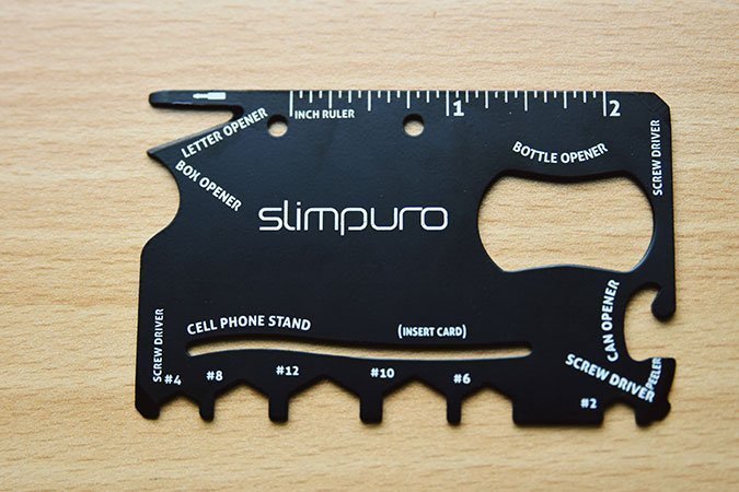 unscheinbar aber unschlagbar – die MultiTool Card am Slimpuro Etui