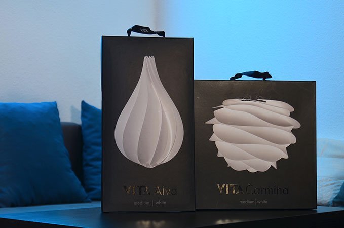 VITA Lampen in ihrer Originalverpackung
